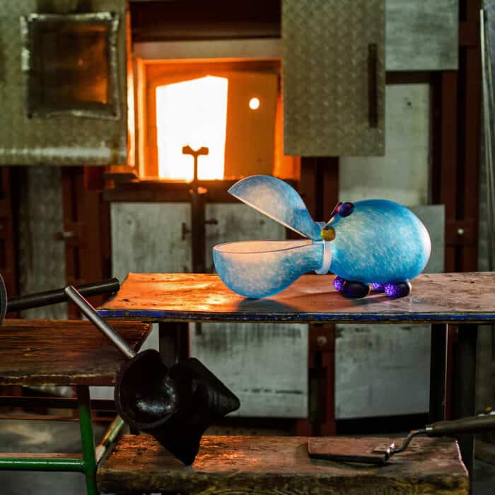 Glasstudio Borowski Nilpferd Glasschale HIPPO
