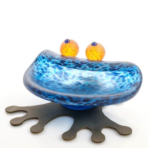 HOPPER - Bowl | blue - Borowski Glass Art