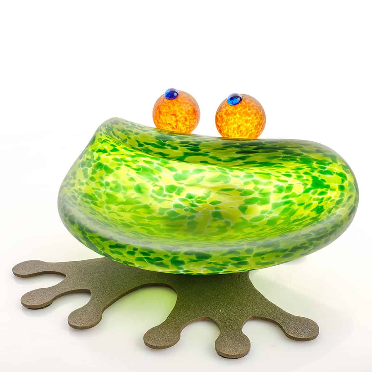 HOPKINS Glasfrosch Außenskulptur Glasstudio Borowski