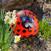 ROMEO ladybird light object in the spring bed