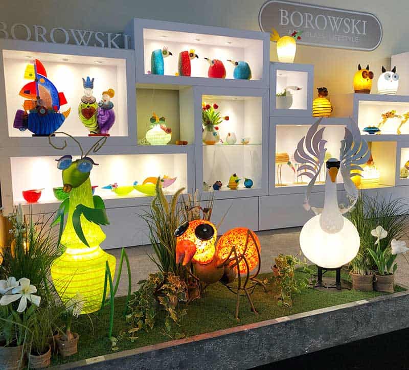 Borowski light objects at the booth
