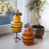 Borowski Glas Bienen-Tischleuchten BELLA BEE und BRONCO BEE