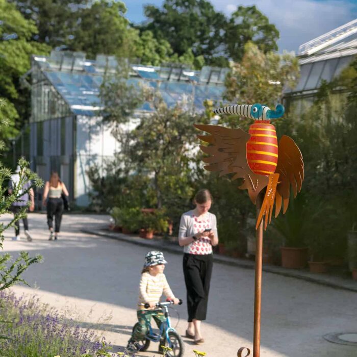 Borowski Windspiel Windobjekt Windskulptur Vogel MAVERICK im Botanischen Garten Bonn