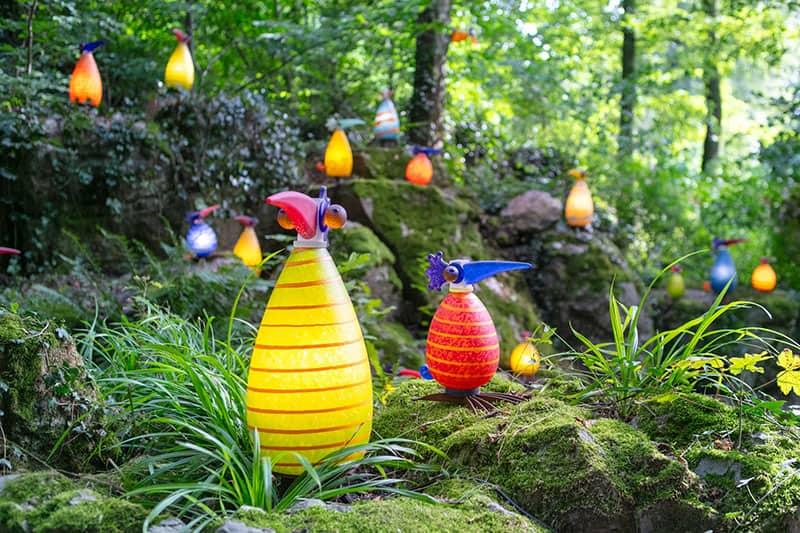 Borowski Lichtobjekte auf dem Gonzo-Felsen auf Gut Wintermühlenhof